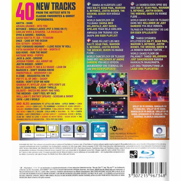 Just Dance 2017 Playstation 3 PS3 Nordic (Brukt)