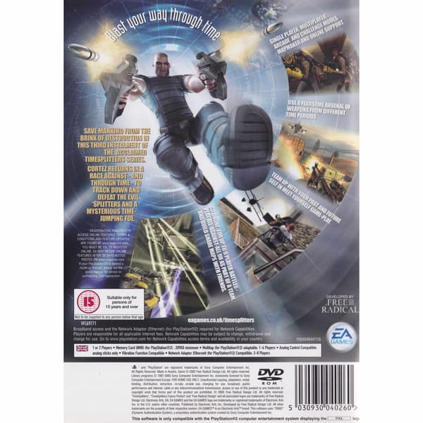 Timesplitters Future Perfect Playstation 2 PS2 (Brukt)