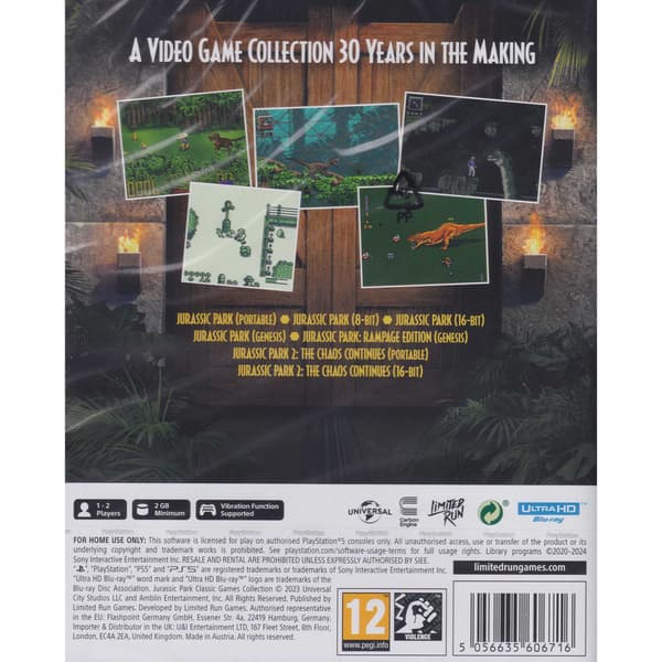 Jurassic Park Classic Games Collection Playstation 5 PS5