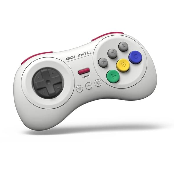 8BitDo M30 2.4Ghz Trådløs Kontroller Hvit