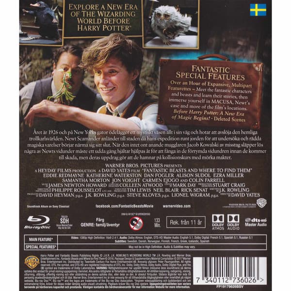 Fantastiska Vidunder Blu-Ray (Brugt)