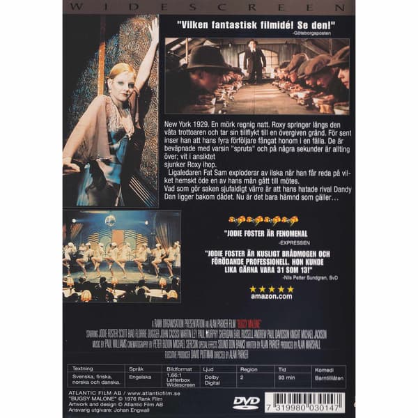 Bugsy Malone DVD (Käytetty)