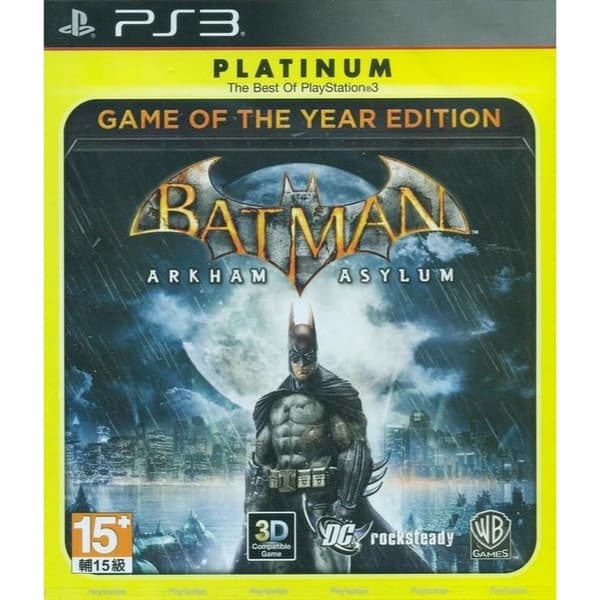 Batman Arkham Asylum GOTY Edition Playstation 3 PS3 Platinum IMPORT
