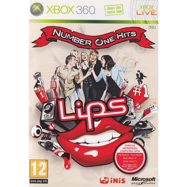 Lips Number One Hits Xbox 360 Bundle Copy Nordic (Brugt)