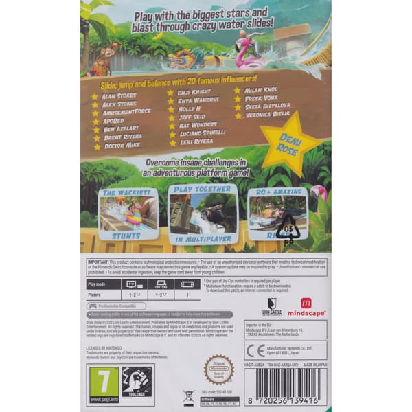 Slide Stars International Influencers Nintendo Switch