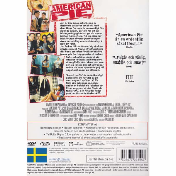 American Pie DVD (Begagnad)