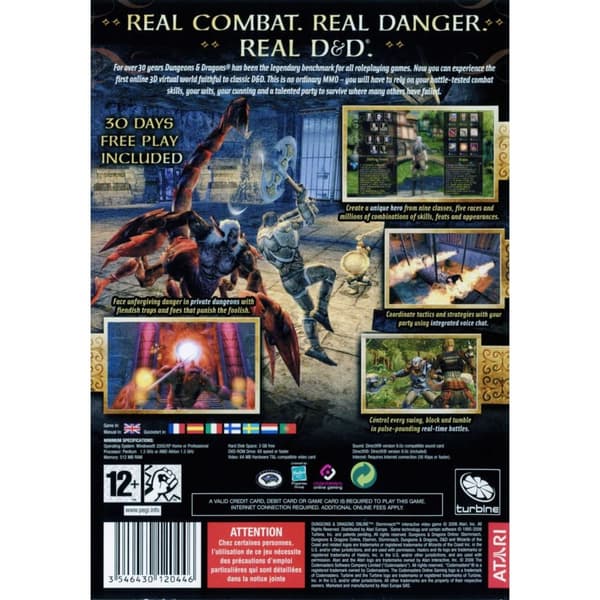 Dungeons & Dragons Online Stormreach PC DVD (Brukt)