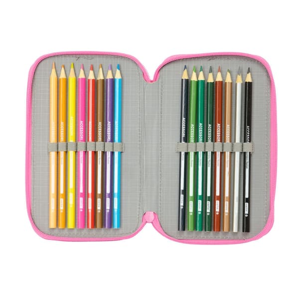 Gabbys Dollhouse Confetti triple pencil case 37pcs