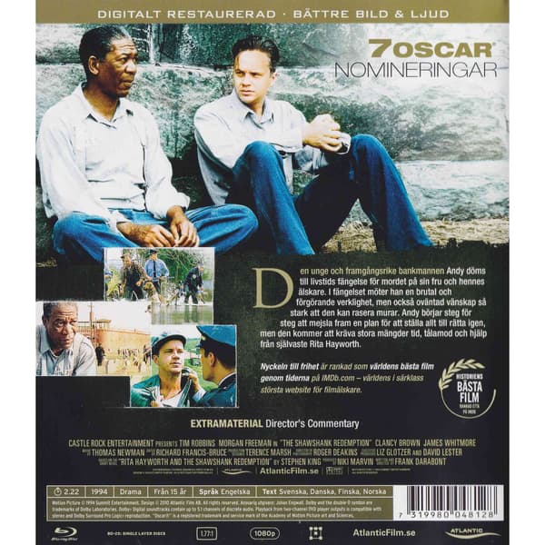 Nyckeln till frihet Blu-Ray (Begagnad)