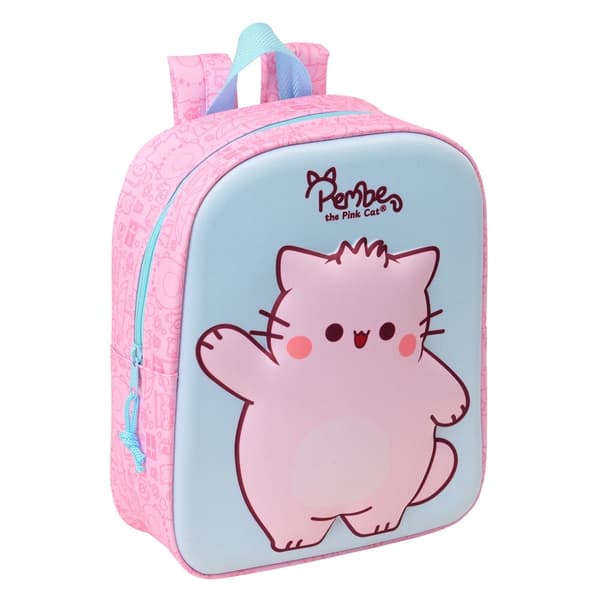 Pembe The Pink Cat 3D backpack 27cm