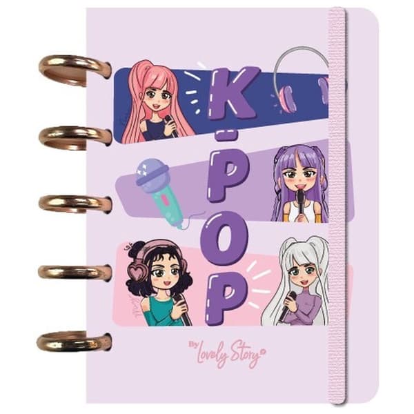 KPop Pink A6 notebook