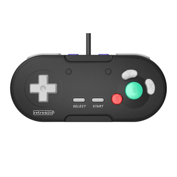 Retro-Bit LegacyGC Wired Controller Jet Black Nintendo Gamecube