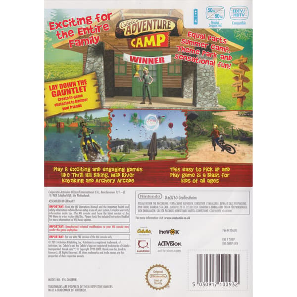 Cabelas Adventure Camp Nintendo Wii (Brukt)