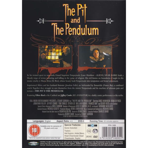 The Pit and the Pendulum DVD (Brugt)