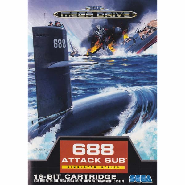 688 Attack Sub Sega Mega Drive (Brukt)