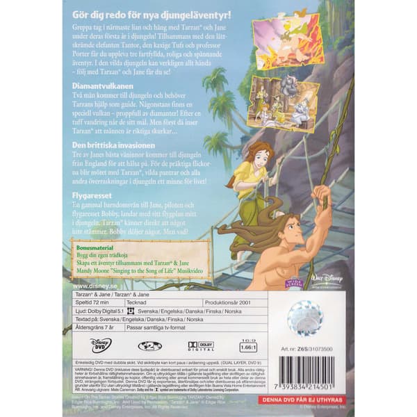 Tarzan & Jane DVD (Käytetty)