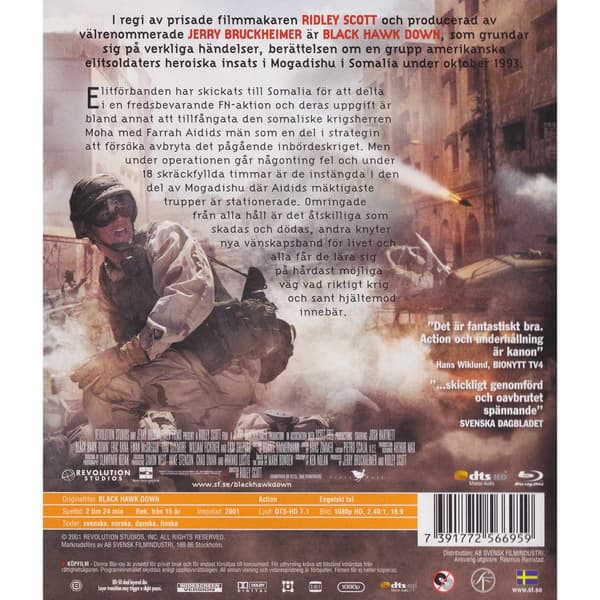 Black Hawk Down Blu-Ray (Begagnad)