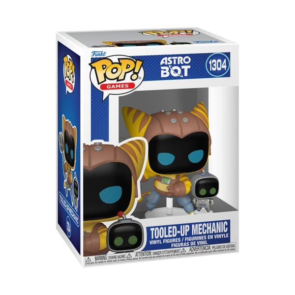 POP figure Astro Bot & Buddy Tooled-Up Mechanic