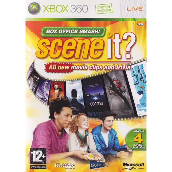 Scene It Box Office Smash Xbox 360 Bundle Copy (Begagnad)