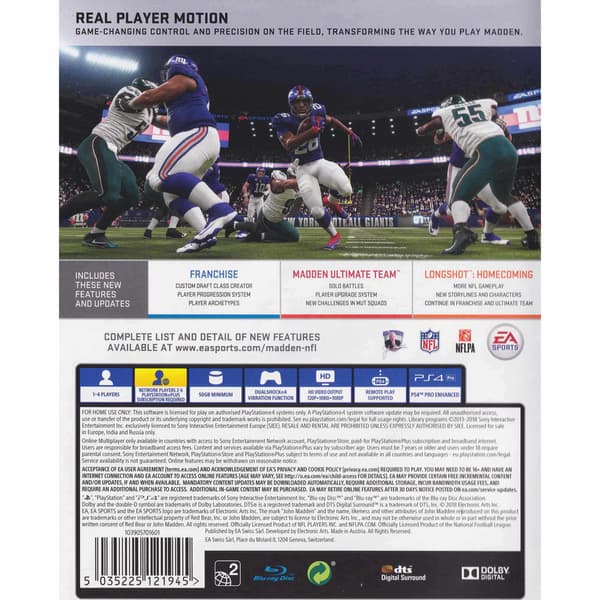 Madden NFL 19 Playstation 4 PS4 (Käytetty)