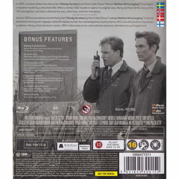 True Detective Blu-Ray (Käytetty)