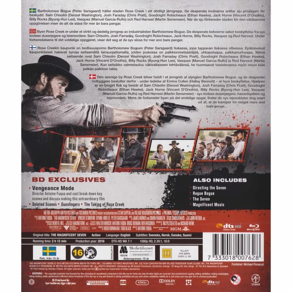 The Magnificent Seven Blu-Ray (Brugt)