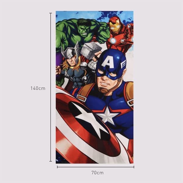 Marvel Avengers Mikrofiber Badehåndklæde 70x140 cm
