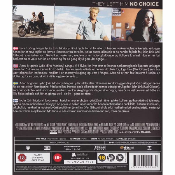 Blood Father Blu-Ray (Begagnad)
