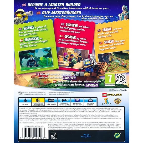 Lego Worlds Playstation 4 PS4 (Brukt)