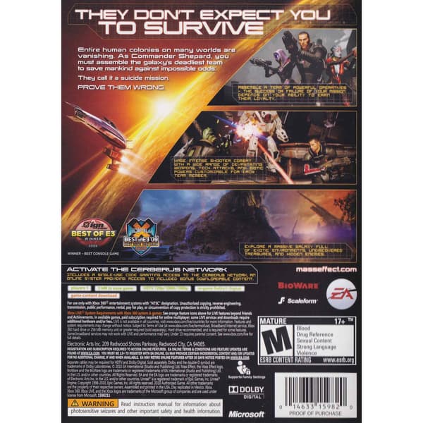 Mass Effect 2 Xbox 360 IMPORT (Käytetty)
