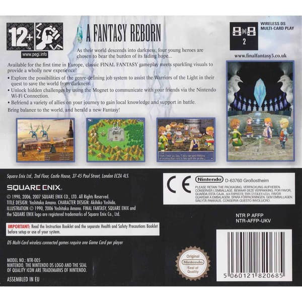 Final Fantasy III Nintendo DS (Begagnad)
