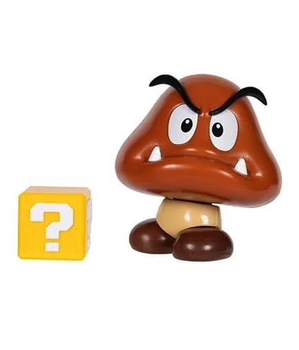 Super Mario Figur 10cm W42 Goomba with ? Block