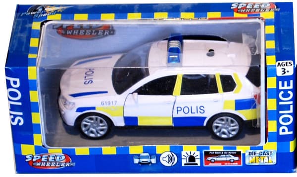 Poliisiauto katumaasturi 11cm