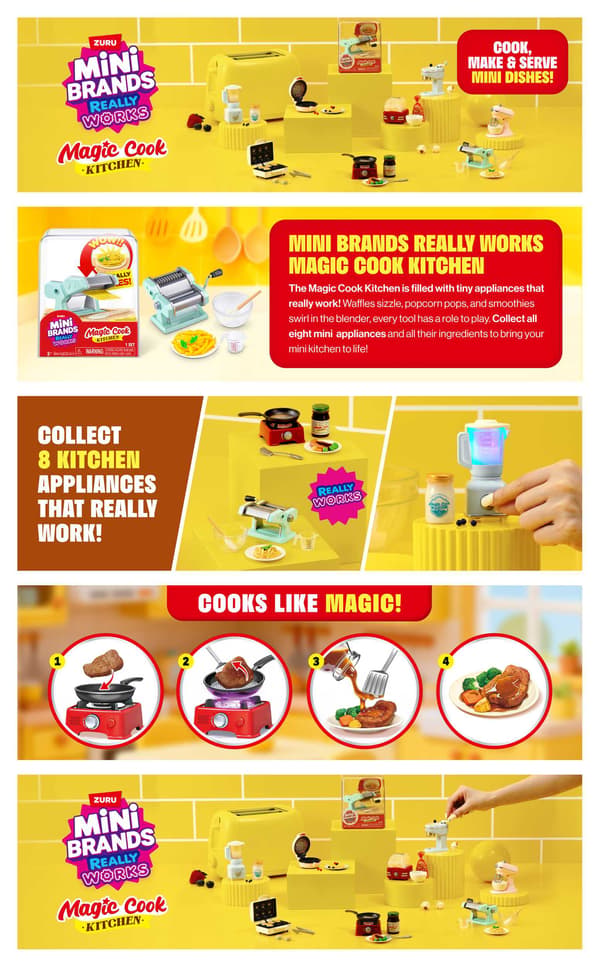 Mini Brands Magic Cook Kitchen Turkis pastamaskine