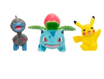 Pokemon Battle Figure Set Deino + Ivysaur + Pikachu