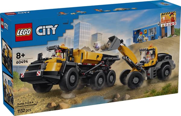 LEGO® City Dumper og frontlæsser 60494