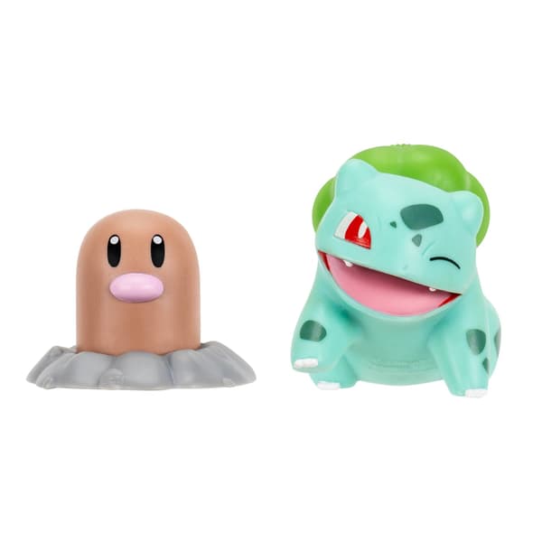 Pokemon Battle Figure Pack Diglett + Bulbasaur