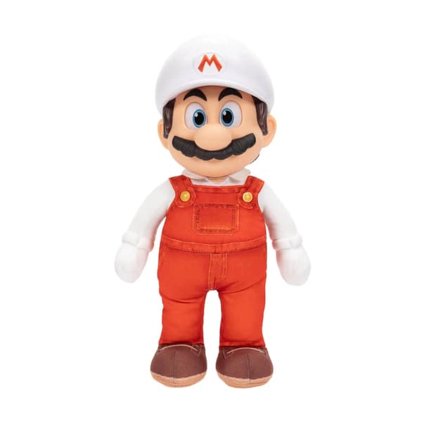 Mario Galaxy Movie Fire Mario Jumbo Plush