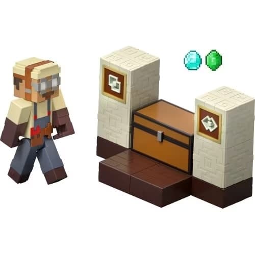 Minecraft-figur med tilbehør Dusters Loot Stash