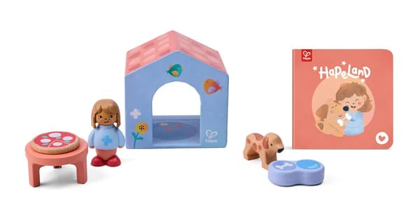 Hape Hapeland Litet hus med figurer och Pekbok