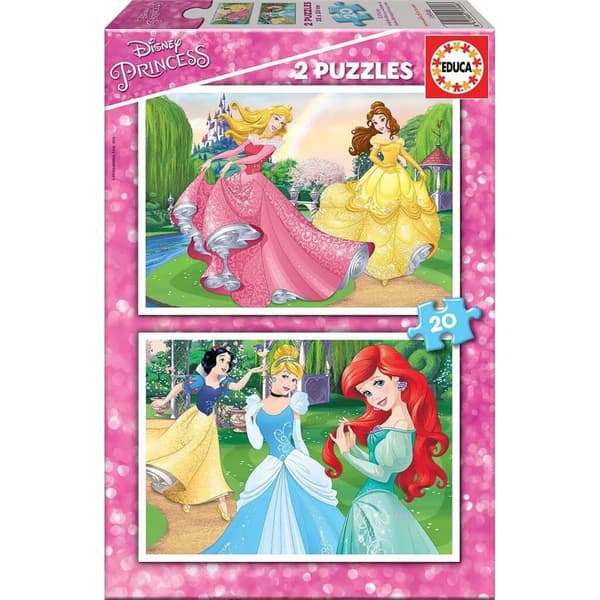 Educa Disney Princess Puslespil 2x20 brikker