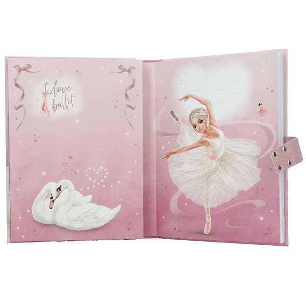 TOPModel Dagbog med kode og musik Pink Ballet