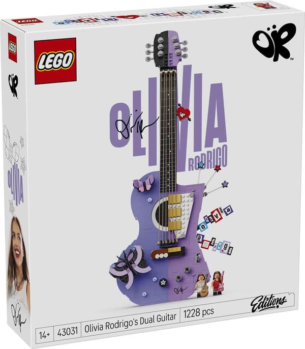 LEGO® Editions Olivia Rodrigos tvåfärgade gitarr 43031