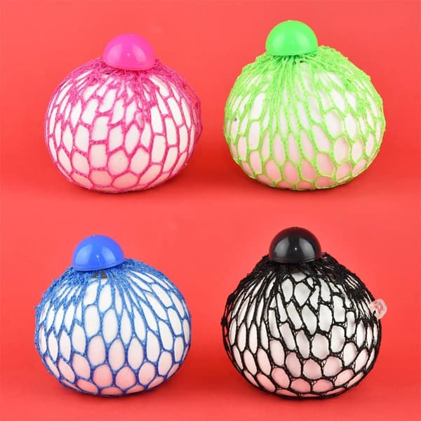 Squishy Mesh Puristuspallo 8cm Vihreä