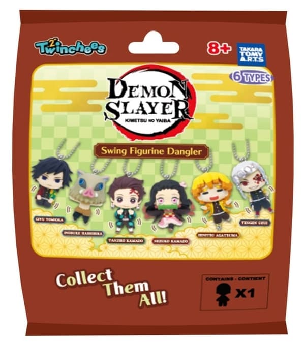 Twinchees Demon Slayer Swing Figurine Dangler