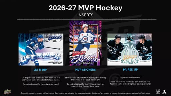 Upper Deck mvp NHL 2026-27 Booster