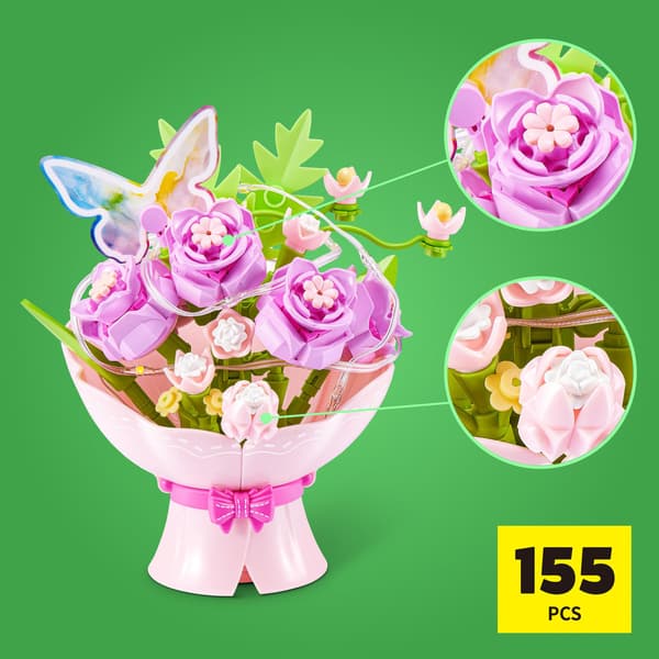 Max Premium Bouquets LED Vaaleanpunainen