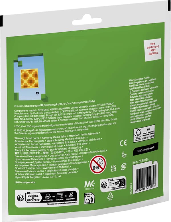 LEGO® Minecraft Alex' lejrbålskonflikt 30732