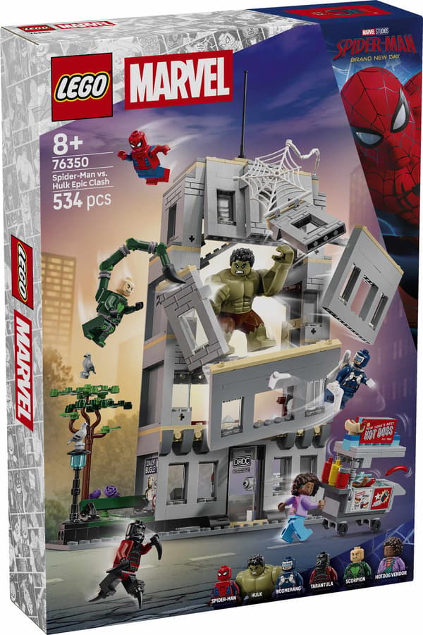 LEGO® Marvel Episk sammandrabbning med Spider-Man mot Hulk 76350