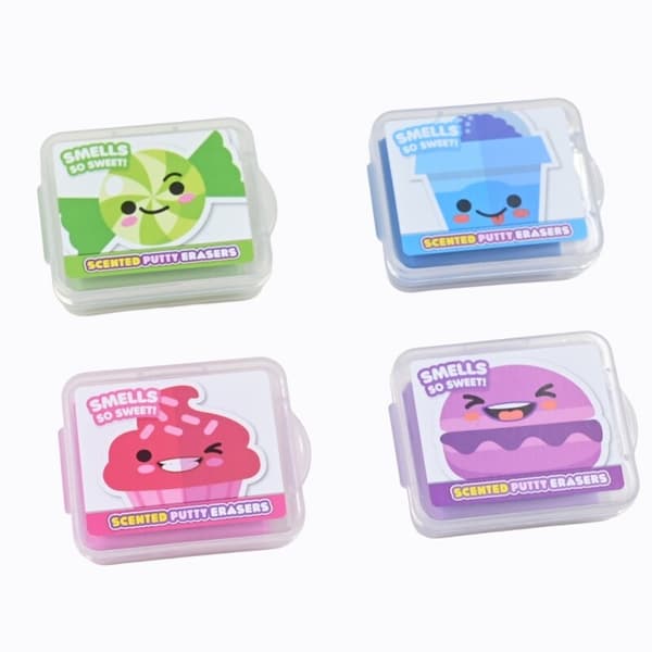 Scentos Sugar Rush Viskelæder Putty med duft, 4-pak